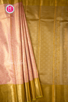 Semi Kanchipuram Silk Saree-Lightpink And Mehandigreen-PA57094