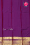 Pure Kanchipuram Silk Saree-Rustorange And Purple-PF47955