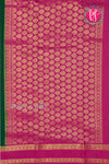 Pure Mysore Crepe Silk Saree With Bentex Border-PF80241
