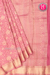 PURE KADDI BANARASI GEORGETTE SILK SAREE-Pastelpink-PA23868