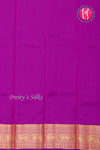 Half Pure Kanchipuram Silk Saree-Orange And Purple-PF82225