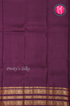 Half Pure Kanchipuram Silk Saree-Pastel Mint Green And Dark Purplish-pink-PA25832