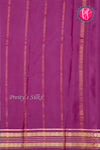 Pure Mysore Crepe Silk Saree-Olivegreen And Purple-PA29023