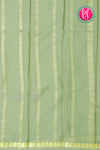 Pure Mysore Crepe Silk Saree-Light Olivegreen-PA21766