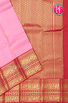 Half Pure Kanchipuram Silk Saree-Lightpink And Red-PA25826