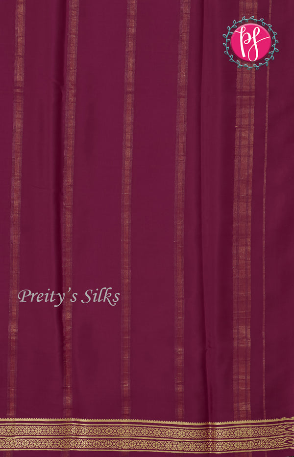 Pure Mysore Crepe Silk saree-PF37969