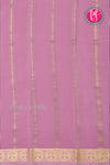 Pure Mysore Crepe Silk Saree-Gandaberunda Self-Mauve-PA29132