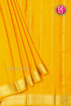 Pure Mysore Crepe Silk Saree-Yellow-PF84310