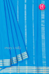 Pure Mysore Crepe Silk Saree-Skyblue-PA19578