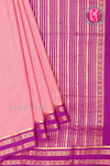 Pure Mysore Crepe Silk Saree -Lightpink And Mejentapink-PF86103