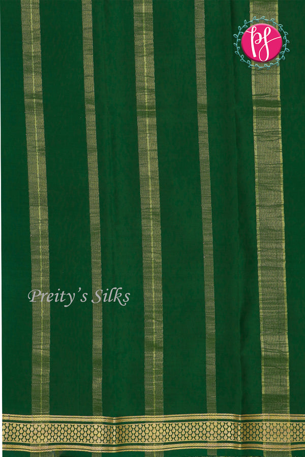 Pure Mysore Crepe Silk Saree -PF79638