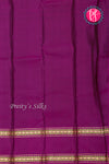 Kanchipuram Soft Silk Saree-Bottlegreen And Purple-PA20390