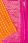 Pure Mysore Crepe Silk Saree Borderless Contrast-PA09550