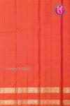 Pure Kanchipuram Silk Saree-Reddish-Orange-PF85020