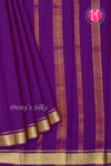 Pure Mysore Crepe Silk Saree-Voilet-PA20890