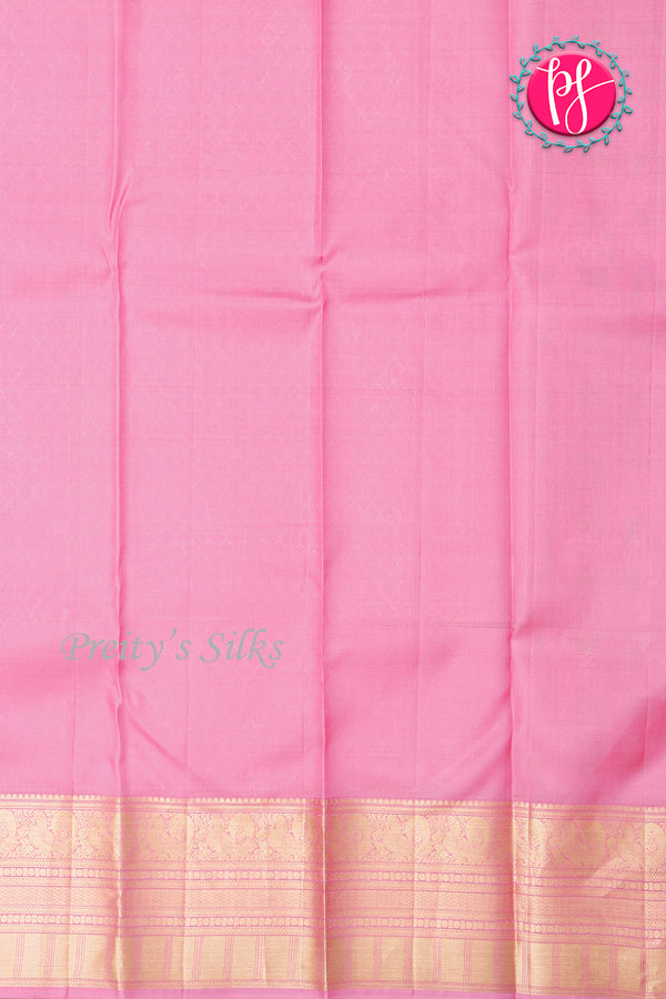 PureBrocade Kanchipuram Silk Saree-Pastelpink-PA24536