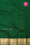 Pure Kanchipuram Silk Saree-Bottle Green-PA04339