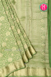 PURE KADDI BANARASI GEORGETTE SILK SAREE-Green-PA23868