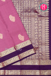 Pure Kanchipuram Silk Saree-Onionpink And Purple-PA23554