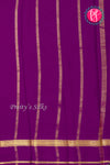 Pure Mysore Crepe Silk Saree-Purple-PA21800