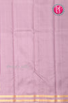 Pure Kanchipuram Silk Saree-Purple And Dustyrose-PF04406