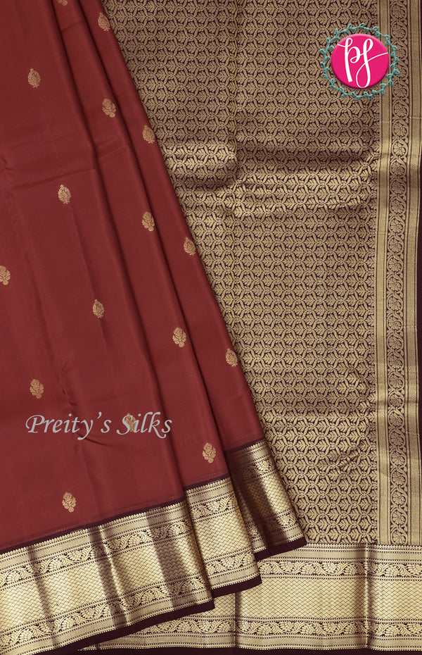 Half Pure Kanchipuram Silk Saree-PF59082