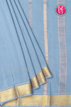 Pure Mysore Crepe Silk Saree -Bluishgrey-PA01332