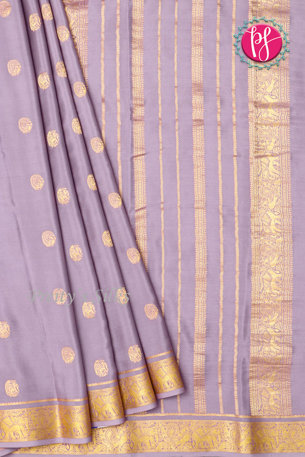 Pure Mysore Crepe Silk Saree-PF77430