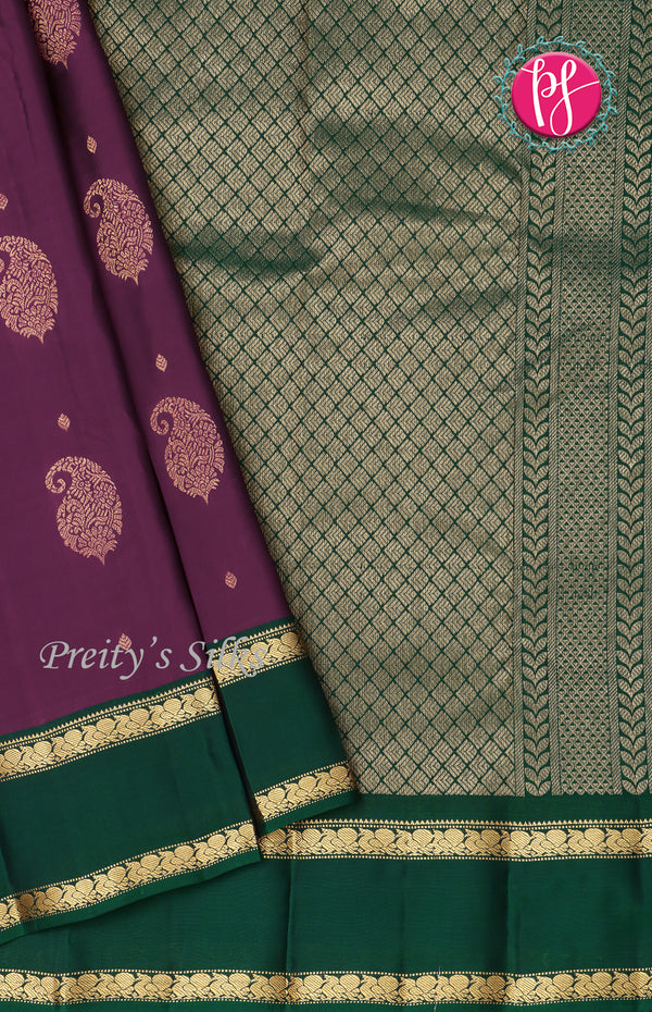 Half Pure Kanchipuram Silk Saree-PF68648