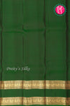 Half Pure Kanchipuram Silk Saree-Burgundy And Green-PA24684