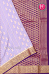 Pure Mysore Crepe Silk Saree -Lilac And Purple-PA01166