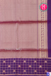 Kanchipuram Soft Silk Saree-Lightgreen And Purple- PA27323