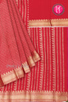 PURE KADDI BANARASI GEORGETTE SILK SAREE-PA23868