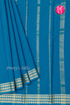 Pure Mysore Crepe Silk Saree-Tealblue-PA19578
