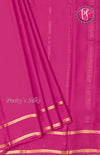 Pure Mysore Crepe Silk Saree With Bentex Border-MejentaPink-PF46791
