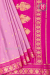 Pure Mysore Crepe Silk Saree -Onion pink And Mejentapink-PF86184