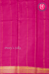 Pure Mysore Crepe Silk Saree-Orange And Pink-PA22436