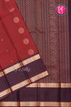 Pure Kanchipuram Silk Saree-Dark Rust And Deep Plum -PA17552