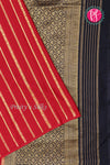 Pure Mysore Crepe Silk Saree Borderless Contrast -PA09550