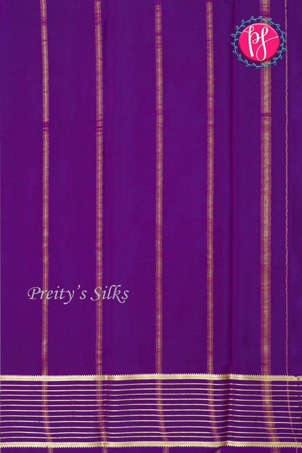 Pure Mysore Crepe Silk Saree-Onion pink And Purple-PA28903