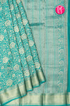 PURE KADDI BANARASI GEORGETTE SILK SAREE-Aquablue-PA23868