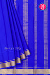 Pure Mysore Crepe Silk Saree-Royalblue-PA20890