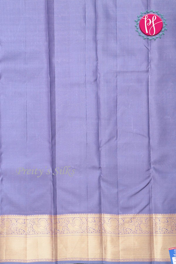 Pure Brocade Kanchipuram Silk Saree-LightLavender-PA04491