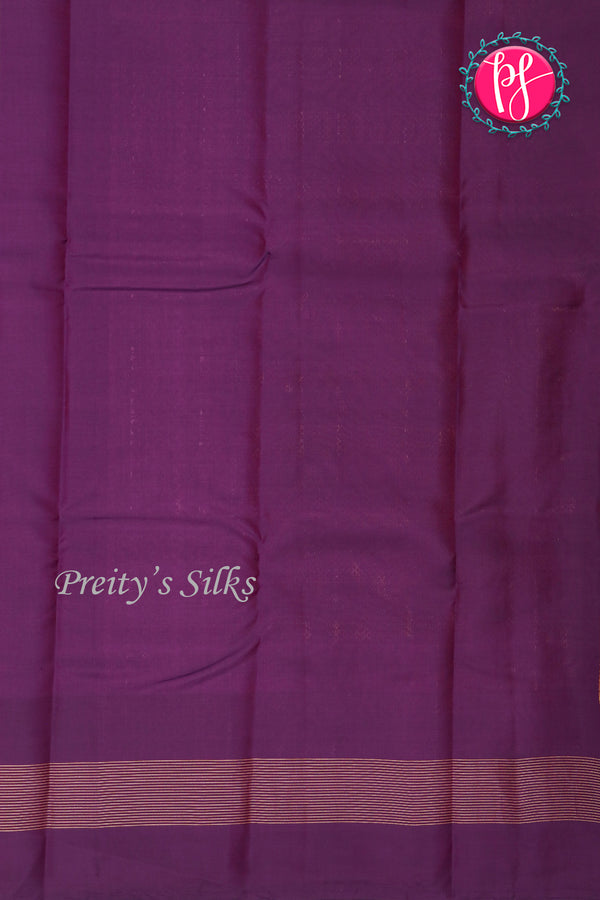 Half Pure Kanchipuram Silk Saree-PachiGreen And Deepwine-PA24692