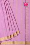 Pure Mysore Crepe Silk Saree-Mauvepink-PA19804