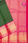 Pure Kanchipuram Silk Saree-Green And Pink-PA23602