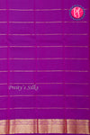Pure Kanchipuram Silk Saree-Yellow And Purple-PA23588