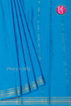 Pure Mysore Crepe Silk Saree-Skyblue-PA19538
