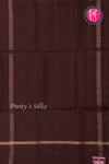 Kanchipuram Soft Silk Saree-Rustorange And Brown-PA35021