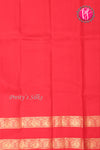Half Pure Kanchipuram Silk Saree-Orange And Red-PA25793